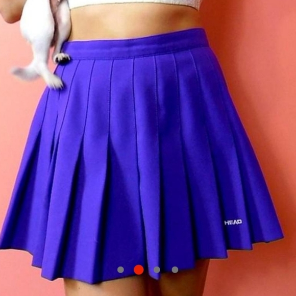 Classic Royal Purple Head Tennis Skirt - Picture 2 of 7